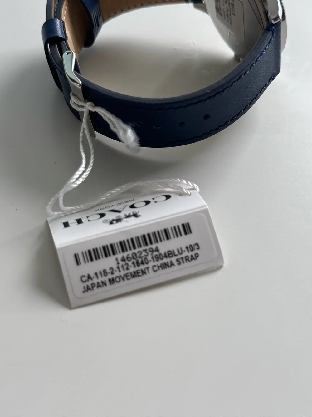 Coach Navy Dial Men's Watch with Silver Case